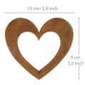 Floristik24 Corazón óxido jardín decoración metal corazón 10cm 12pcs
