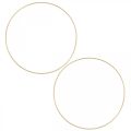 Floristik24 Anillo de metal anillo de decoración Scandi ring deco loop dorado Ø25cm 4pcs