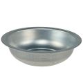 Floristik24 Cuenco de metal con aspecto usado cuenco de metal plateado Ø31,5cm H8cm
