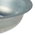 Cuenco de metal con aspecto usado cuenco de metal plateado Ø31,5cm H8cm | Floristik24.es