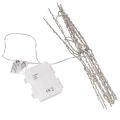 Lámpara LED decorativa con forma de estrella polar, luz blanca cálida, con temporizador, para exteriores, 29 cm. | Floristik24.es