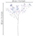 Rama artificial con flores iridiscentes, 80 cm. | Floristik24.es