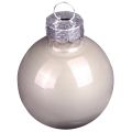 Mini bolas navideñas cristal verde nácar gris Ø3cm 22 piezas | Floristik24.es