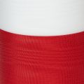 Cinta de corona de muaré, cinta de luto blanco-rojo, cinta decorativa de 150 mm, cinta conmemorativa de luto flor, tafetán de acetato de 25 m | Floristik24.es