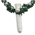 Floristik24 Corazón de mirto con cinta, perlas, tubos blanco 4 piezas