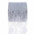 Floristik24 Cinta encaje cinta decorativa gris 70mm 15m