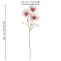 Alfiletero de flores artificiales, rama de protea en flor de 65 cm, 3 unidades | Floristik24.es
