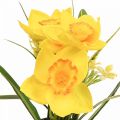 Floristik24 Narciso en maceta flor artificial amarilla narciso H21cm