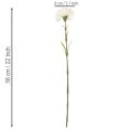 Clavel artificial con tallo para ramos y coronas, 56 cm, 8 unidades. | Floristik24.es