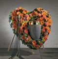 Floristik24 OASIS® Bioline® Urna decorativa corazón 65cm con soporte