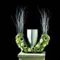 Floristik24 Urna de espuma floral medio anillo H29cm Ø47cm 1pc joyas de luto