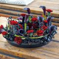 Anillo de corona de espuma floral negro Ø30cm 2pcs