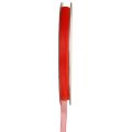 Floristik24 Cinta de organza cinta de regalo cinta roja orillo 6mm 50m