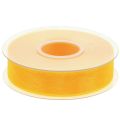 Floristik24 Cinta de organza cinta de regalo cinta amarilla orillo 25mm 50m