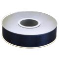Floristik24 Cinta de organza cinta de regalo cinta azul oscuro orillo azul 25mm 50m