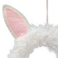 Floristik24 Decoración de Pascua anillo decorativo orejas de conejo decoración de puerta blanco Ø13cm 4ud