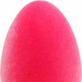 Floristik24 Huevo de Pascua rosa Al.40cm huevo decorativo Decoración flocado Pascua