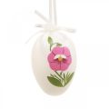 Floristik24 Huevos de Pascua para colgar con motivos florales Decoración Pascua 12uds