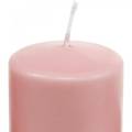 Floristik24 Vela pilar PURE 130/60 vela decorativa rosa cera natural