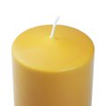 Floristik24 Vela de pilar PURE velas Wenzel miel amarilla 130/60mm
