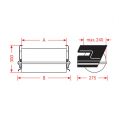 Floristik24 Dispensador de papel film debajo de la mesa ZAC 50cm