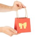 Bolsas de regalo de papel con motivo de cinta, 12 cm, 8 unidades | Floristik24.es