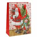 Floristik24 Bolsa de regalo bolsa de papel &quot;Santa Claus&quot; A24cm
