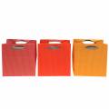 Floristik24 Bolsa de papel para macetero mezcla de macetero naranja 10.5cm 12p