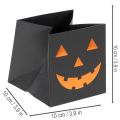 Maceta decorativa de Halloween con forma de cara de calabaza hecha con bolsas de papel, 10 cm, 6 unidades | Floristik24.es
