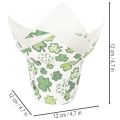 Maceta de papel con motivo de trébol, decoración de Año Nuevo, 12 cm, 12 unidades | Floristik24.es