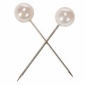 Alfileres cabeza perla champagne Ø20mm 90mm | Floristik24.es