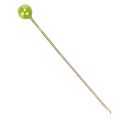Alfileres de floristería con cabeza de perla verde, de uso versátil, Ø4 mm, 40 mm, 150 unidades. | Floristik24.es