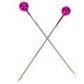 Alfileres de floristería con cabeza de perla, color rosa, Ø4 mm, 40 mm, 150 unidades | Floristik24.es