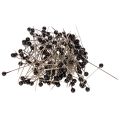 Floristik24 Alfileres de floristería con cabeza de perla negra, Ø4 mm, 40 mm, 150 unidades