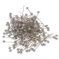 Floristik24 Alfileres de floristería y decoración con cabeza de perla, plateados, Ø4 mm, 40 mm, 150 unidades