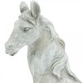 Floristik24 Busto de cabeza de caballo figura decorativa caballo de cerámica blanco, gris H31cm
