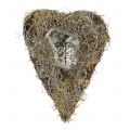 Floristik24 Corazón de plantas hecho de enredaderas y líquenes Naturaleza 25cm x 19cm