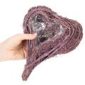 Corazón de planta con decoración de lámina para plantar, 24 cm | Floristik24.es