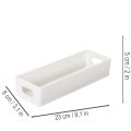 Bandeja rectangular con asas para almacenamiento y decoración de mesa, 32 cm. | Floristik24.es