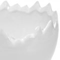 Macetero cáscara de huevo blanco Ø12cm H9cm 2pcs