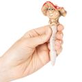 Figura decorativa de hongo con forma de niña y niño, Amanita muscaria con cara, 13 cm, 2 unidades. | Floristik24.es