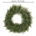 Corona artificial de ramas de pino con piñas pequeñas, 40 cm. | Floristik24.es