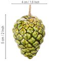 Colgantes de piñas como decoración otoñal para colgar, 5 cm, 3 unidades | Floristik24.es