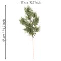Rama de pino artificial como rama de abeto decorativa, 55 cm, 3 piezas | Floristik24.es