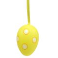 Floristik24 Colgador de huevos de plastico amarillo 6cm 12pcs