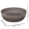 Bol redondo acanalado, recipiente decorativo para arreglos florales, 20 cm, 2 unidades | Floristik24.es