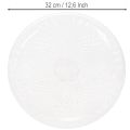 Bol redondo decorativo transparente con pie, 32 cm. | Floristik24.es