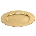 Plato de plástico Ø33cm dorado con efecto pan de oro | Floristik24.es