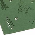 Floristik24 Mantel individual decoración mesa navideña fieltro verde 45×35cm 4ud