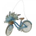 Floristik24 Letrero de madera decorativa para colgar bicicleta verano azul, blanco 31 × 25cm